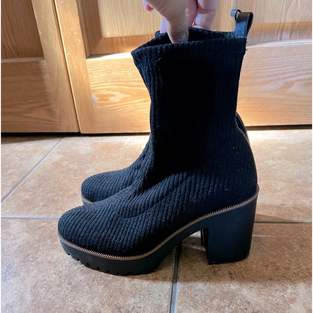 Chunky Sock Heel